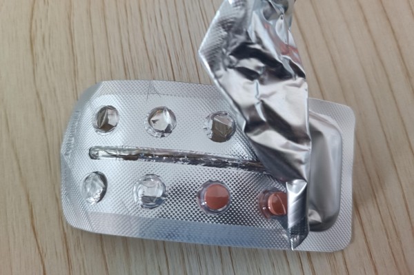 Damaged aluminium foil